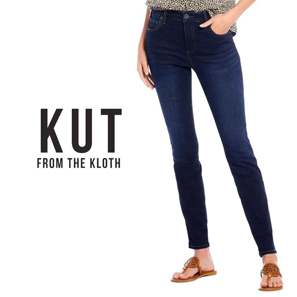 Kut from the Kloth ‘Sienna Skinny’ Dark-Wash Skinny Jeans - 33”